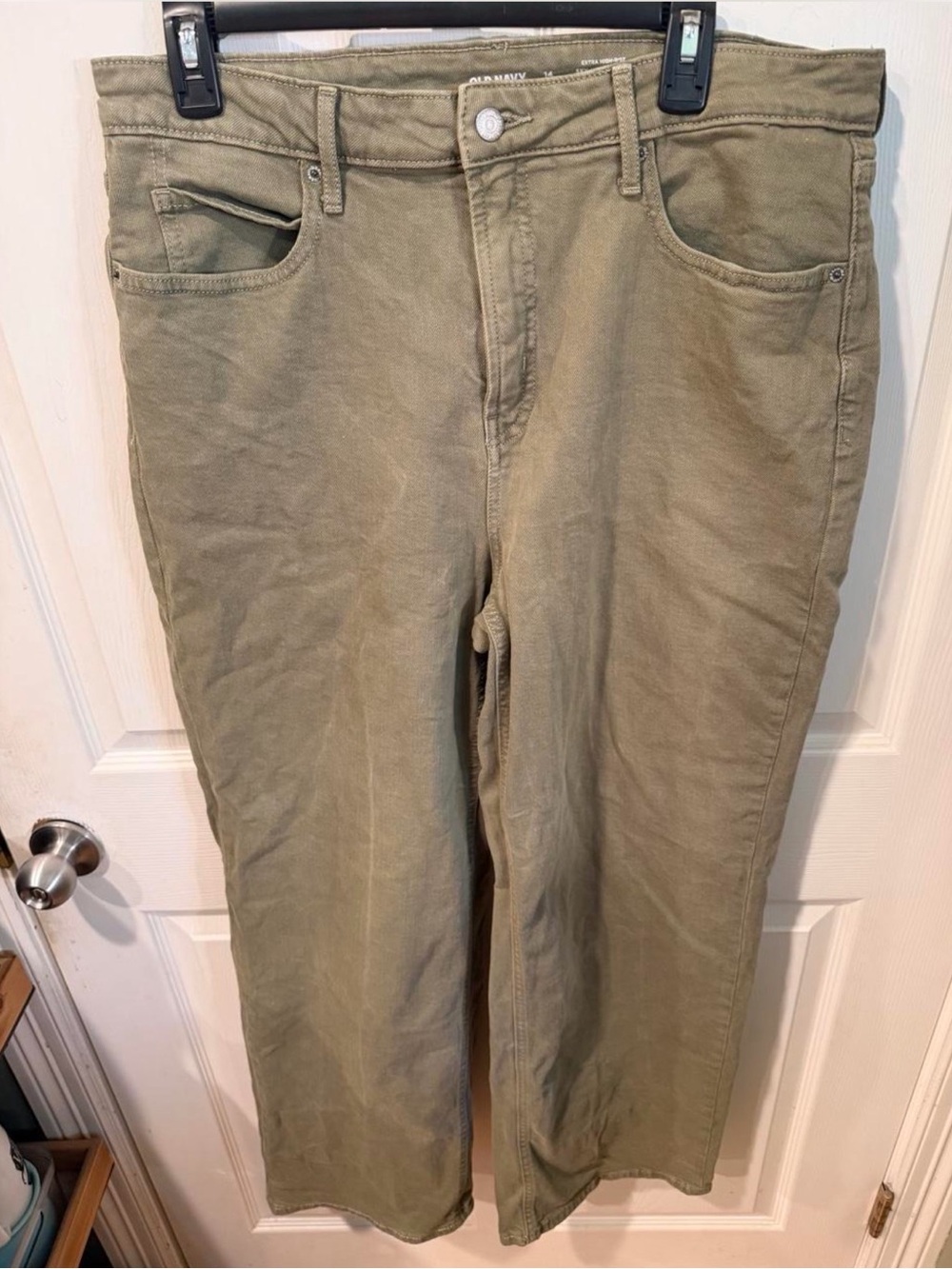 Olive Green womens Jeans